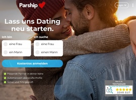 PARSHIP-Screenshot, so sieht die Startseite aus